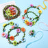 Syhood Daisy Crowns Making Kit, 109 Pieces Parts, Make Your Own Flower Crown Wreath Headbands and Bracelets Craft Kit Hair Accessories Handmade DI...