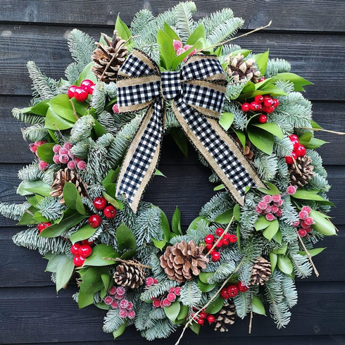 2 Rolls 8 Yards Buffalo Plaid Ribbons Burlap Wired Edge Plaid Ribbons 2 Inch Wide Check Gingham Fabric Craft Ribbon for Gift DIY Bows Home Party W...