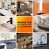 Quartz Tile Granite Marble Countertop Repair Kit (Color Match), Quartz Countertop Chip Repair Kit, Epoxy Cracked Tile Filler for Porcelain Stone C...