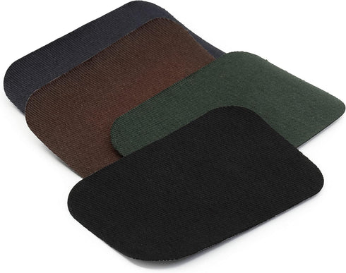 Dritz Twill, 2 x 3-Inch, 8 Count, Assorted Iron-On Patches, Dark Colors...