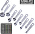 BALCI - 9 Measuring Spoons, Heavy Duty 18/8 Premium Stainless Steel Measuring Spoons Set, Spoons with US and Metric Measurements, Set of 9 + Level...
