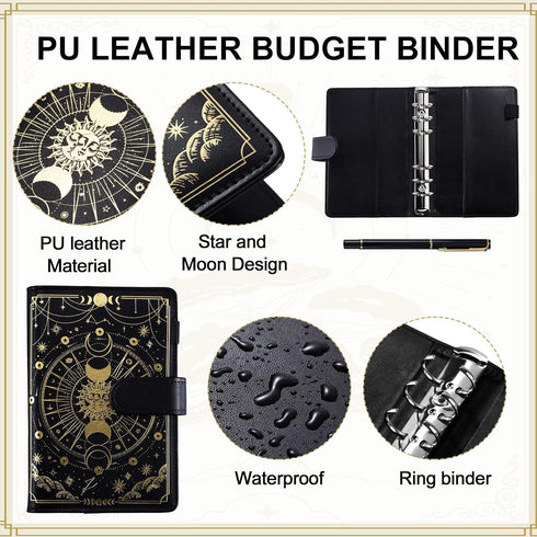 32 Pcs Budget Binder A6 Money Organizer Budget Binder with Zipper Envelope Budget Planner for Cash Budget Money Bill Organizer Expense Budget Shee...