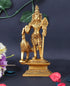 God Murugan Swami Miniature Brass Statue with Peacock, Handcrafted Decor Item for Home, Temple, Gifting & Car, 2.25 x 3 x 4.3 Inches...