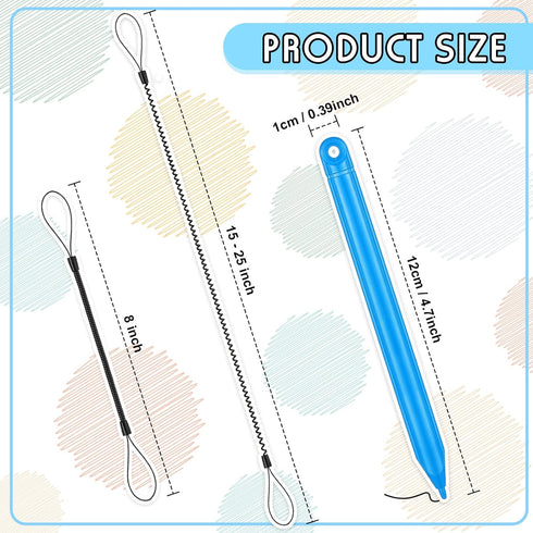 Replacement Stylus Drawing Pen and Lanyard Set for LCD Writing Tablet 4.7 Inch Colorful Drawing Tablet, Kids Drawing Pads, Doodle Board (7 Pack St...