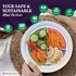 Health Beet 10” Macro Diet Portion Control Plate for Balanced Eating -3 Flat Sections for Veggies Carbs & Protein - Microwave & Dishwasher Safe Ba...