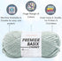 Premier Basix Chunky Knitting Yarn Jade 1145-30 (3-Pack) Same Dye Lot Chunky Bulky #5 Soft 100% Acrylic Bundle with 1 Artsiga Craft Bag...