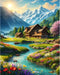 Arttoplus Landscape Paint by Numbers Kit for Adults-Scenery Paint by Numbers Kits for Adults Canvas,Scenery Adult Paint by Numbers for Gift Home W...
