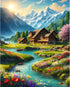 Arttoplus Landscape Paint by Numbers Kit for Adults-Scenery Paint by Numbers Kits for Adults Canvas,Scenery Adult Paint by Numbers for Gift Home W...