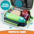 Insulated Lunch Box w Snack Pocket & Water Bottle Holder-Girls or Kids School Lunchbox Tote Keeps Food Hotter or Colder Longer-Reusable Bag Fits M...