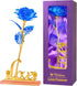 Childom Birthday Gifts for Women,Christmas Rose Gifts for Her Mom,Blue Rose with Love Stand for Wife,Sweet Artificial Flower for Grandma,Women,Chr...