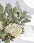 SUUKI Faux Lambs Ear Stems 5Pcs Flocked Artificial Greenery Solid Spray Fake Rabbit Ear Leaves for Home Wedding DIY Craft Floral Arrangement...