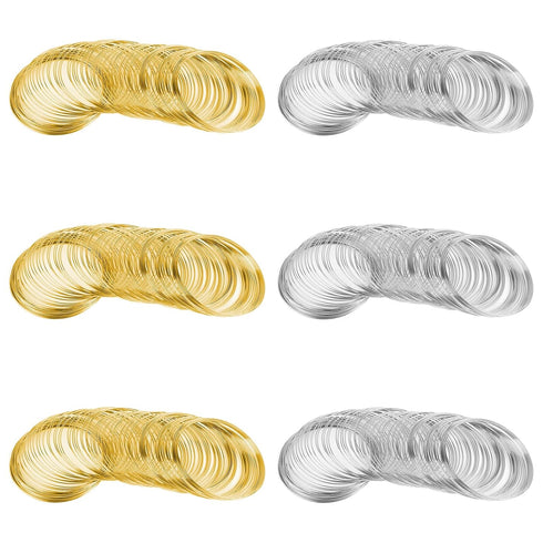 600 Loops Memory Wire for Jewelry Making Bracelets,Jewelry Wire Memory Beading Wire Steel Memory Wire Cuff Bangle Bracelet for Jewelry Making Supp...