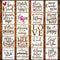 20 Piece Inspiration Word Stencil Set - Stencils for Painting on Wood, Canvas, Fabric and More – Stencils for Crafts Reusable with Paint, Drawing,...