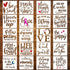 20 Piece Inspiration Word Stencil Set - Stencils for Painting on Wood, Canvas, Fabric and More – Stencils for Crafts Reusable with Paint, Drawing,...