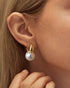 CHESKY Pearl Earrings for Women, Dainty 14K Gold Plated/925 Sterling Silver Drop Quality Handpicked AAA+ Freshwater Cultured Round Pearls Dangle E...