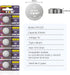 10 Pack CR1225 3V Lithium Battery for Thermometer Watch Calculator Laser Pointer 3 Volt Button Coin Battery CR 1225?5-Year Warranty?...