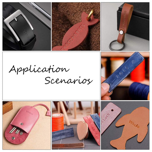 PH PandaHall 12pcs 10mm Zinc Alloy Leathercraft Metal Flower Pattern Stamps Punch Set Tool with 1pc Handle for Leather Craft Belt Bag Craft DIY Je...