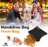 Canvas Dog Treat Pouch, Portable Puppy Dog Training Treat Pouch with Carabiner, Hands-Free Auto Closing Pet Snack Reward Pocket, for Pet Training ...