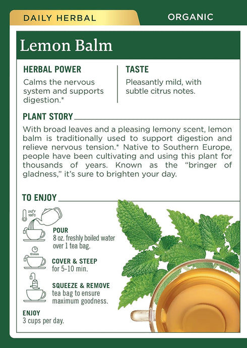 Traditional Medicinals Tea Lemon Balm Org ( 2 Pack)...