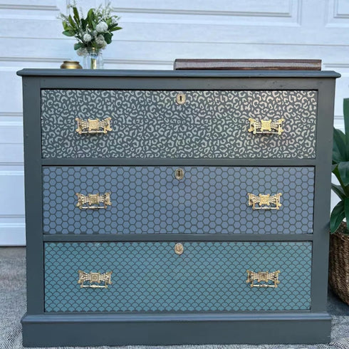 Cubist Stencils for Painting on Wood, Mixed Media Texture Stencils for Crafts Reusable Wood Burning Drawing Paint Geometric Brick Leopard Stencils...