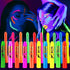 10 Colors Glow in The Black Light Face Paint Crayons Kit, UV Black Light Makeup Neon Face and Body Paint Sticks Markers for Mardi Gras Halloween M...