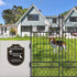 2 Pack Beware of Dog Signs for Fence, 9.6 x 7.7 inches, No Trespassing This Property is Protected by Video Surveillance Sign, Rust-Free/Fade Resis...