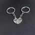 Best Friends Forever Keychain Charm Key Ring Broken Heart-shaped Puzzle BFF Friendship Best Friends Gifts Matching Keychain Birthday Christmas Gif...
