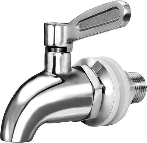 DOZYANT Updated More Durable Beverage Dispenser Replacement Spigot,Stainless Steel Polished Finished, Water Dispenser Replacement Faucet, fits Ber...