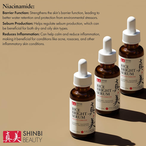 Japanese Skincare Products - Niacinamide Melasma Brightening Serum for Dark Spots, Hyperpigmentation & Uneven Skin Tone 1oz...