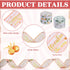4 Roll 20 Yard Little Cutie Baby Shower Ribbon 1.5 Inch Orange Citrus Theme Wired Baby Shower Ribbon a Little Cutie Is on the Way Ribbon for DIY C...