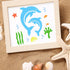 20 Pieces Sea Ocean Creatures Stencils Reusable Sea Animal Stencil for Painting on Wood, Wall, Fabric, Signs, Home Decor, Pillows, DIY Art Scrapbo...