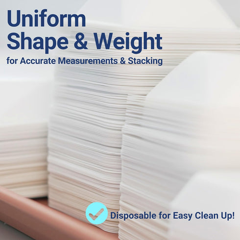 Weigh Boats Medium - 125 Pack 100ml Plastic Disposable Trays for Scale, Square Weighing Dishes for Powder Weight, Epoxy, Food Samples - Pour Boat ...