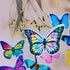 32 Sheets Holographic Sticker Paper Clear Vinyl Self Adhesive Waterproof Rainbow Transparent Overlay Film A4 Size Holographic Overlay with 4 Style...