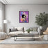 Posterizer 1 pcs-purple background collage-vintage woman-Retro Art-Abstract & Modern Art-Gift for Art Lovers- UNFRAMED Wall Art...