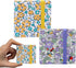2PCS Mini Watercolor Sketchbook, 2.4x2.4 Inch Portable Square Fabric Cover Small Watercolor Sketchbook 20 Sheets 300g Watercolor Textured Drawing ...