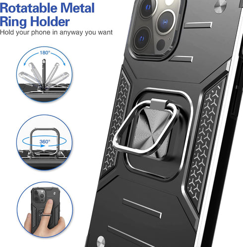 iPhone 14 Pro Case with Screen Protector, iPhone 14 Pro Case for Men, Shock Absorption Heavy Duty Durable Drop Test Slim Fit Lightweight Protectiv...
