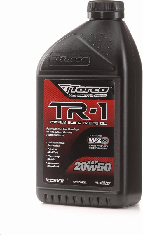 TORCO A142050CE TR-1 20W-50 Racing Oil , 1 liter (33.8 ounces)...