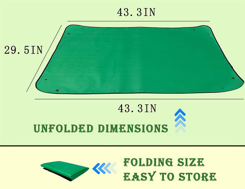 Extra Large Plant Repotting Mat,Thickened Waterproof for Indoor Plant Transplanting and Mess Control,Foldable Succulent Portable Gardening Mat (43...