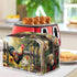 Sunflower Rooster Toaster Oven Covers for Kitchen Polyester Fabric Quilted Toaster Appliance Dust-proof Cover for Small Appliance Dust Cover and F...