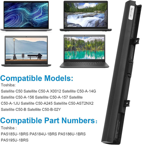 Fancy Buying PA5195U-1BRS Laptop Battery for Toshiba Satellite C50 C55 C55D C55T L55 L55D L55T Series PA5184U-1BRS PA5185U-1BRS PA5186U-1BRS...