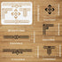 FINGERINSPIRE Geometric Border Stencil 11.7x8.3 inch Art Decor Frames Borders Stencil Plastic Rectangle Triangle Pattern Template Reusable DIY Art...