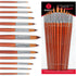 DUGATO Professional Artist Round Paint Brush Set (13pc) - Long Handle Round Pointed Tip, Anti-Shedding Nylon for Watercolor, Acrylic, Oil, Gouache...