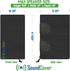 Two Small Outdoor Speaker Covers for C-Bracket Mounted Speakers - Cover Size: Height 9.85" X Width 5.9" X Depth 6.9" - Fits Yamaha NS-AW194, Klips...