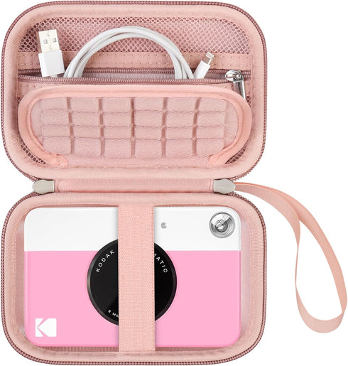 Hard Travel Case for KODAK Printomatic Digital Instant Print Camera, Protective Pouch Cover Carrying Bag with Mesh Pocket for USB Cable, Photo Pap...