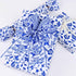 30 Yards Christmas White and Blue Wired Edge Ribbon Chinoiserie Ribbon Floral Bird Ribbon Fabric Ribbons for Crafts Wedding Wreath Bow Wrapping 2....