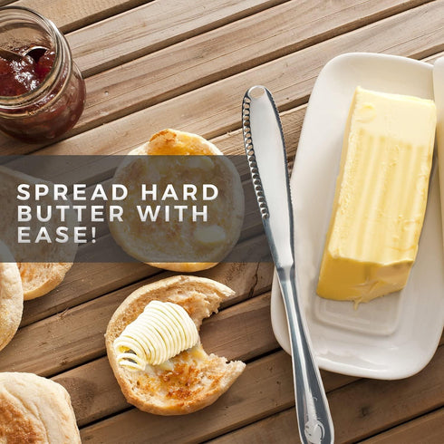 Stainless Steel Butter Spreader, Butter Knife - 3 in 1 Kitchen Gadgets (2 Set)...