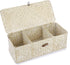 Hipiwe Seagrass Storage Basket Bin 3 Sections Hand-Woven Wicker Basket with Lid Bathroom Basket Toilet Tank Basket Holder for Organize Snack Tissu...