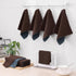 12 Pack Kitchen Cloths Dish Towels (10" x 10", Dark Grey & Brown), Super Soft and Absorbent Dish Cloths, Coral Velvet Microfiber Cleaning Cloth, N...