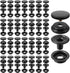 100 Pieces 15 mm Fastener Snap Stainless Steel Snap Buttons Press Stud Button for Marine Boat Canvas Bags Leather Craft Sewing, 4 Components 25 Pi...