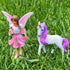 Mood Lab Fairy Garden - Fairy with Unicorn Set of 2 pcs - Miniature Figurines Statue Kit - Outdoor or House Decor...